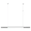 shumee Moderna bela linearna viseča/stropna svetilka 120 cm LED s spremenljivo barvo 47W CALI Light Prestige