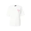 VERO MODA Majica VMPAULINA THEA pastelno rdeča / bela