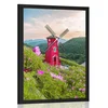 Plakat travnik pri čarobnem mlinu - 20x30 silver