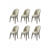HANAH HOME Set 6 stolica Ritim Cream Brown