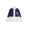 TOMMY HILFIGER Prehodna jakna marine / temno oranžna / bela