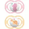 MAM Perfect 6m+ duda Pink/ Orange 2 kos
