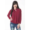 Bluza na preklop s pentlja ovratnikom