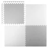 Ricokids Velika penasta podloga, sestavljanka Ricokids 60x60cm 4 kosi bela in siva