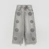 Reserved - Wide leg farmerke s vezom
