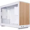 LIAN LI Računalniško ohišje Lian Li DAN Cases A3 Wood, kaljeno steklo, Micro-ATX, belo