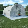 VIDAXL rastlinjak z jeklenim ogrodjem, 13.5m2