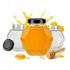 shumee 5x GUCIO stekleni kozarci 380 ml za MED, marmelado, smetano in darilne 3D kozarce
