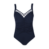 SUNFLAIR Enodelne kopalke temno modra / bela