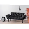 Atelier del Sofa Trosed na razvlačenje Nitta 185x85x70cm Crni