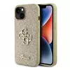 GUESS Maska za telefon iPhone 15 6.1 GUHCP15SHG4SGD, Glitter, Zlatna
