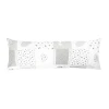 Vzglavnik za blazino za sprostitev - 55x180 cm (prevleka na zadrgo) - Heart patchwork siva
