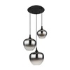 Globo 15548-3H - Luster na sajli MAXY 3xE27/40W/230V crna