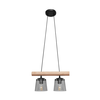 Luster na sajli WOODSTOCK 2xE27/15W/230V