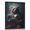 Plakat živalski gangster medved - 40x60 no frame
