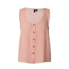 VERO MODA Bluza VMBUMPY svetlo rdeča/bela