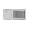 slomart Namizno ohišje za omrežne naprave (rack) 19 6U, 600x600 mm, siva, perforirana vrata (flat pack)
