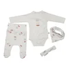 JUST KIDDIN Set za bebe Miš, 4 komada, Beli