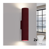 Brilagi - LED zidna lampa CRESTO 2xGU10/10W/230V 30 cm bordo