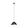 MAXLIGHT P0579 - Luster na sajli AMALFI 1xE27/15W/230V prečnik 45 cm crna
