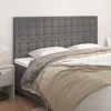 Uzglavlje sivo 160x5x118/128 cm umjetna koža
