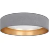 Brilagi-LED Plafonsko svetlo VELVET SIMPLE LED/24W/230V 3000K prečnik 45 cm sivo/zlatno