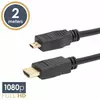 Micro HDMI – HDMI kabel pozlačen 2m