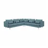 SÖDERHAMN Ugaona sofa, 6-sed, Fridtuna tamnosiva-plava