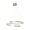 LED luster na sajli ZEFIRA LED/40W/230V 4000K, prečnik 50 cm, zlatna