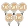 Komplet 5 pametnih LED žarnic E27 G125 zlata 4,9 W 470 lm 1800-4000 K