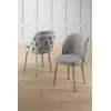 HANAH HOME Set stolica (4 komada) Axle Grey Chrome