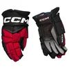 Hokejske rokavice CCM JetSpeed FT8 Black/Red/White Senior 14 palcev