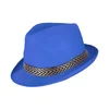 Party klobuk trilby moder