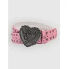 Vitriol Agatha Studded Belt pink