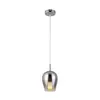 Rabalux Petunia, staklo Visilica lampa, hrom, tonirano staklo, E27 1x