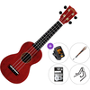 Mahalo MS1TRD SET 2 Transparent Red Soprano ukulele