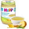 HIPP Organic Kašica za bebe, Supa od povrća sa piletinom 6M+, 190g