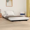 Okvir za krevet crni 100 x 200 cm od masivne borovine