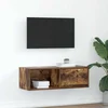 TV ormarić boja dimljenog hrasta 80x31x25,5cm konstruirano drvo