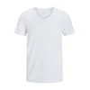 JACK & JONES Majica BASIC V-NECK TEE S/S NOOS, bela