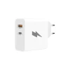 Winner Group - Adapter za brzo punjenje 1xUSB-C + 1xUSB-A Power Delivery 45W bela