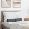 vidaXL Blazine 2 pcs Temno siva O 15 x 40 cm Žametna tkanina