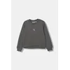 Otroški pulover Calvin Klein Jeans siva barva, IG0IG02639