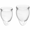 Satisfyer Menstrualne čašice Feel Confident, 2 komada, Plava