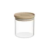 Container, borosilicate glass, O9,5cm, 500ml, with bamboo lid - Zokura