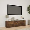 TV ormarić s LED rasvjetom Dimljeni Hrast 140 x 34 x 40 cm