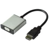 VALUE Value HDMI / VGA adapterski kabel HDMI-A vtič\, VGA 15-polna vtičnica 0.15 m črna 12.99.3119 HDMI kabel, (20419277)