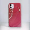 Infostyle Silikonski ovitek Marble za iPhone 13 Pro Max Rdeča/TPU silikon