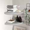 Den Kotne police 2 kosa sive 35x35x3,8 cm MDF
