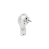 GTV ploščat vtikač za kabel 16A/250V, bel